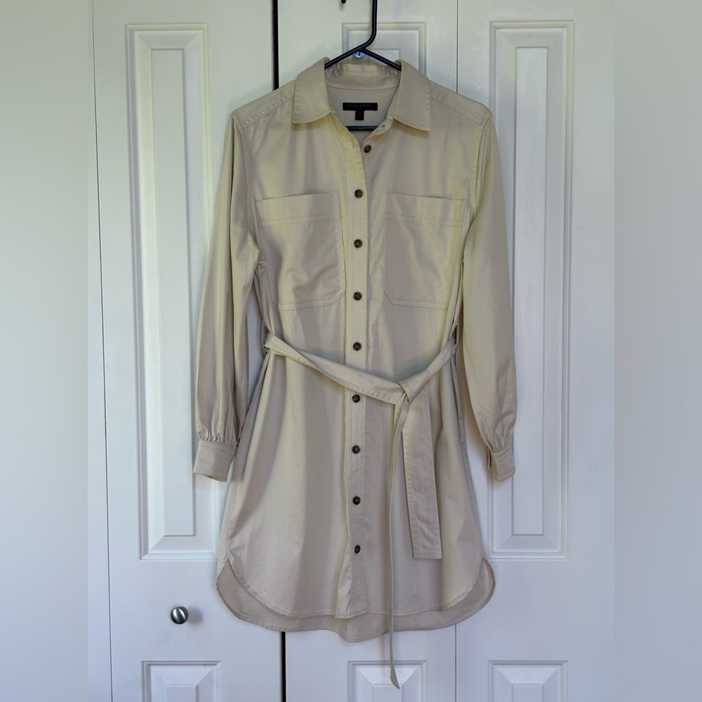 Banana Republic Kakhi Shirttail Dress - Size Small - Picture 1 of 16